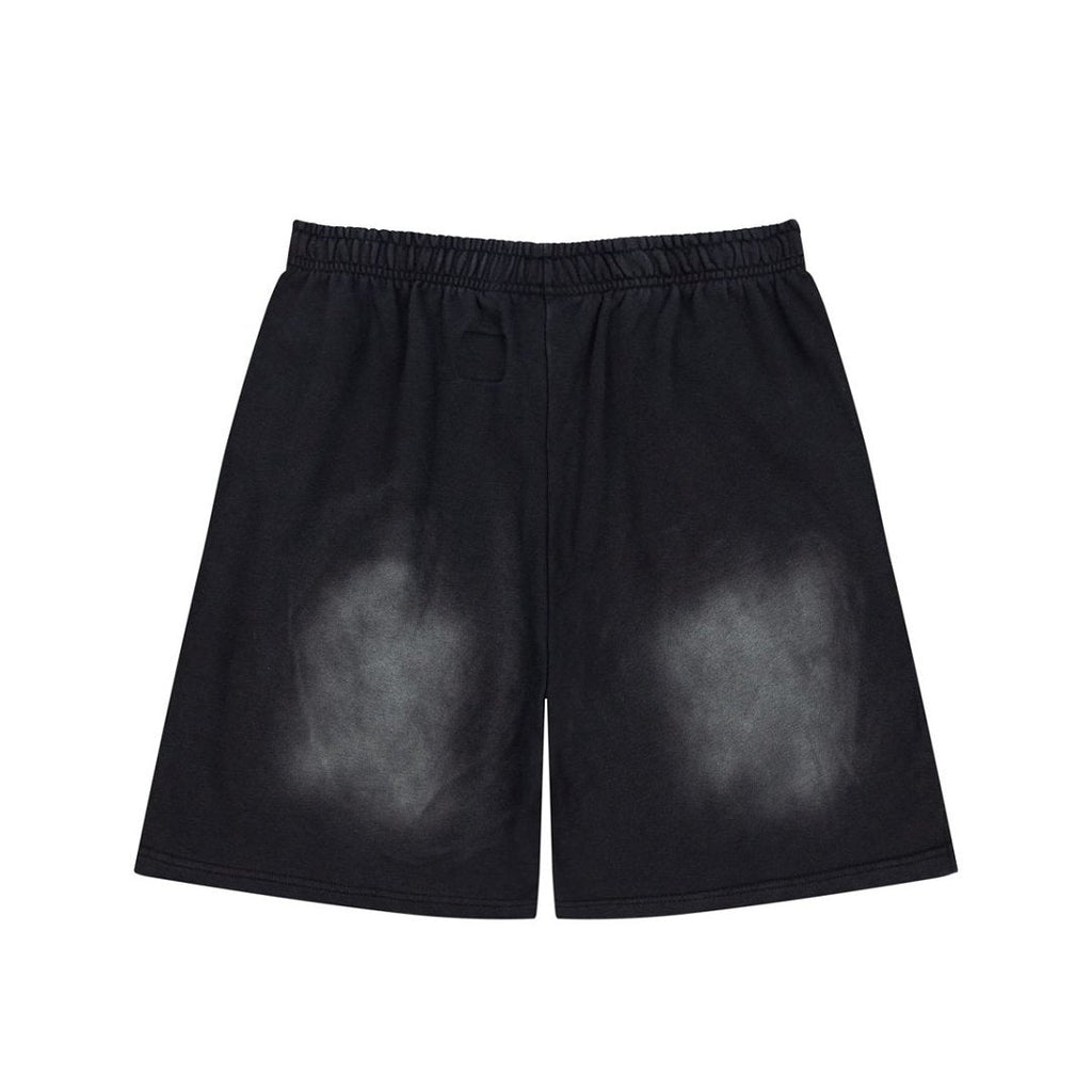 Retro Distressed Flame Graphic Casual Summer Street Shorts